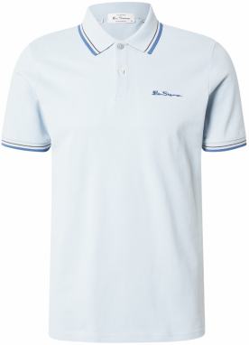 Ben Sherman Tričko  kráľovská modrá / pastelovo modrá / čierna