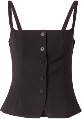 WEEKDAY Top 'Panda'  čierna