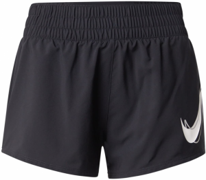NIKE Športové nohavice 'ONE SWH'  čierna / šedobiela