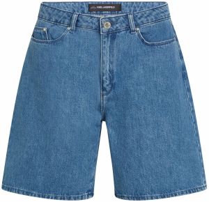 Karl Lagerfeld Džínsy  modrá denim / červená / čierna