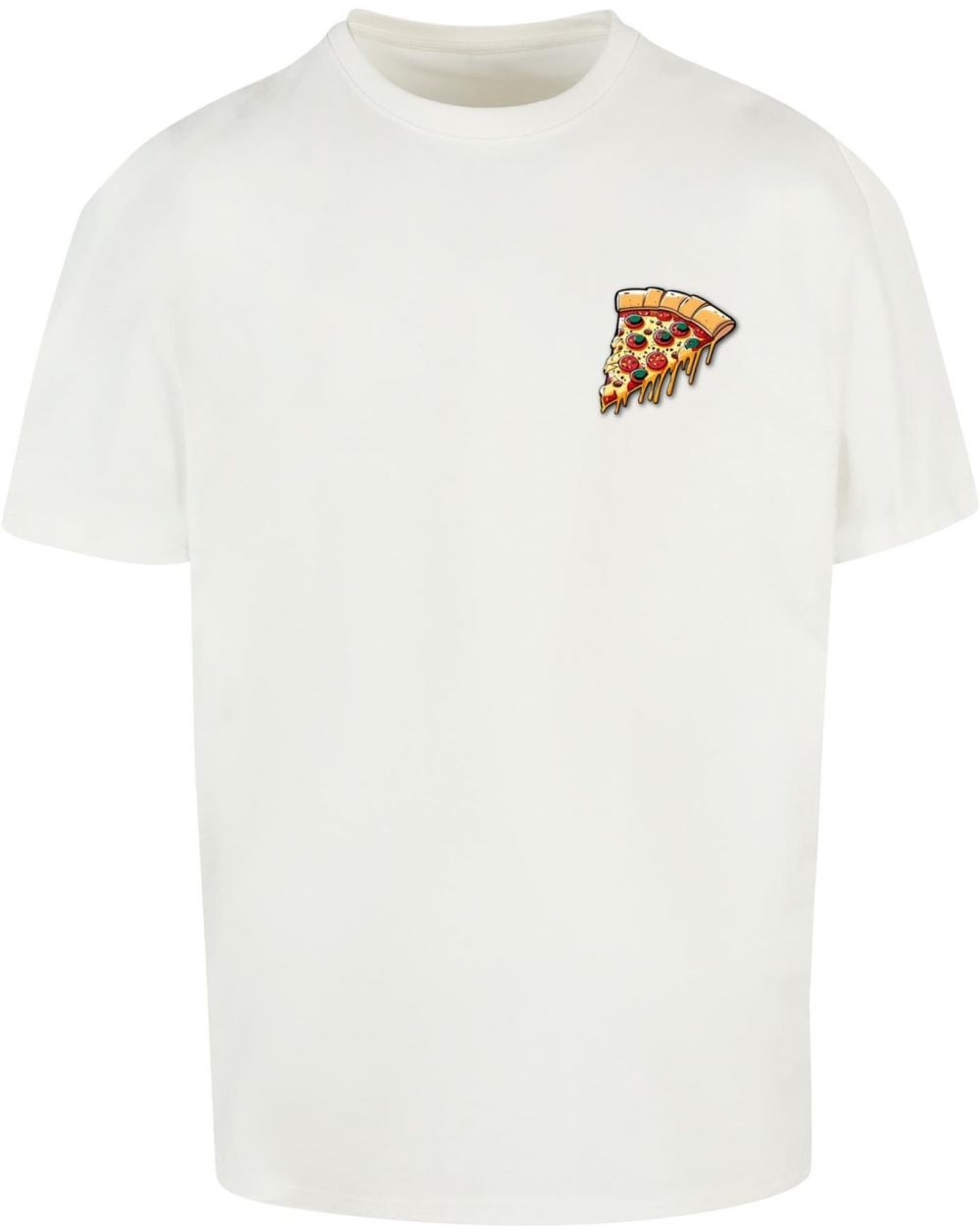 Merchcode Tričko 'Pizza Comic'  žltá / zelená / červená / biela