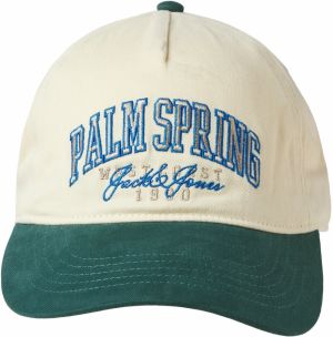 JACK & JONES Čiapka 'Palme'  béžová / modrá / zelená
