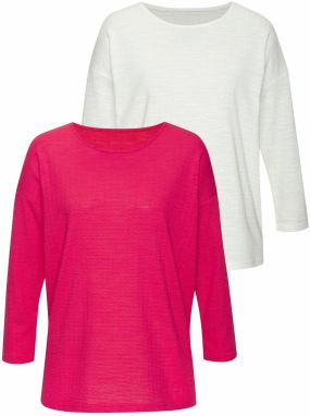 VIVANCE Tričko  fuksia / biela