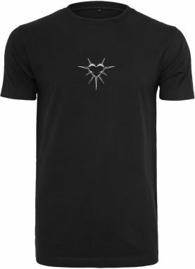 Mister Tee Tričko 'Spike Heart'  čierna / biela