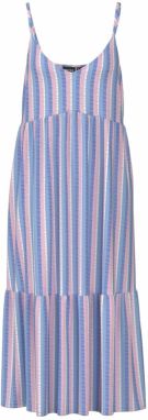 PIECES Letné šaty 'PCAitlyn'  modrá / svetlomodrá / pitaya / biela