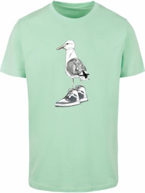 Mister Tee Tričko  mätová / čierna / biela