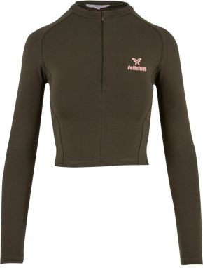 Felicious Tričko 'Racer'  tmavozelená / ružová