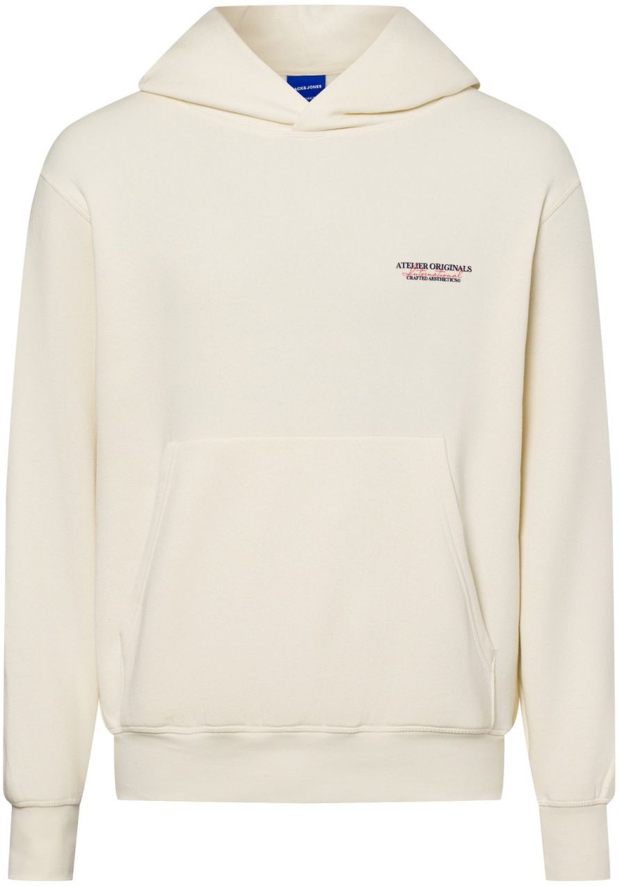JACK & JONES Mikina 'JJJorislington'  slonová kosť / červená / čierna
