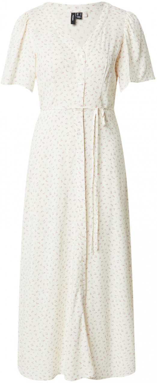 VERO MODA Šaty 'VMAlba'  krémová / kaki / ružová