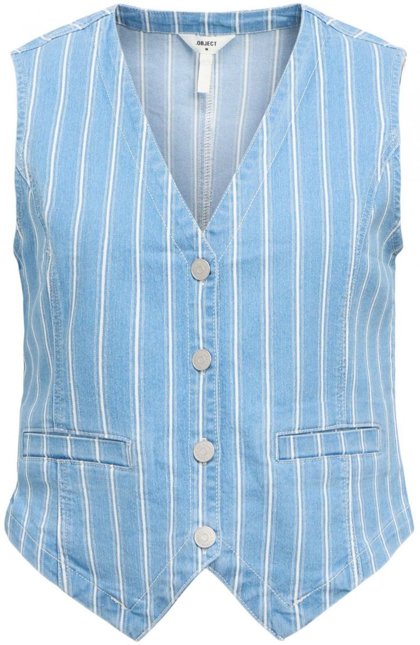 OBJECT Vesta 'OBJMOLLIE'  modrá denim / biela