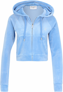 Juicy Couture Petite Tepláková bunda 'MADISON'  svetlomodrá