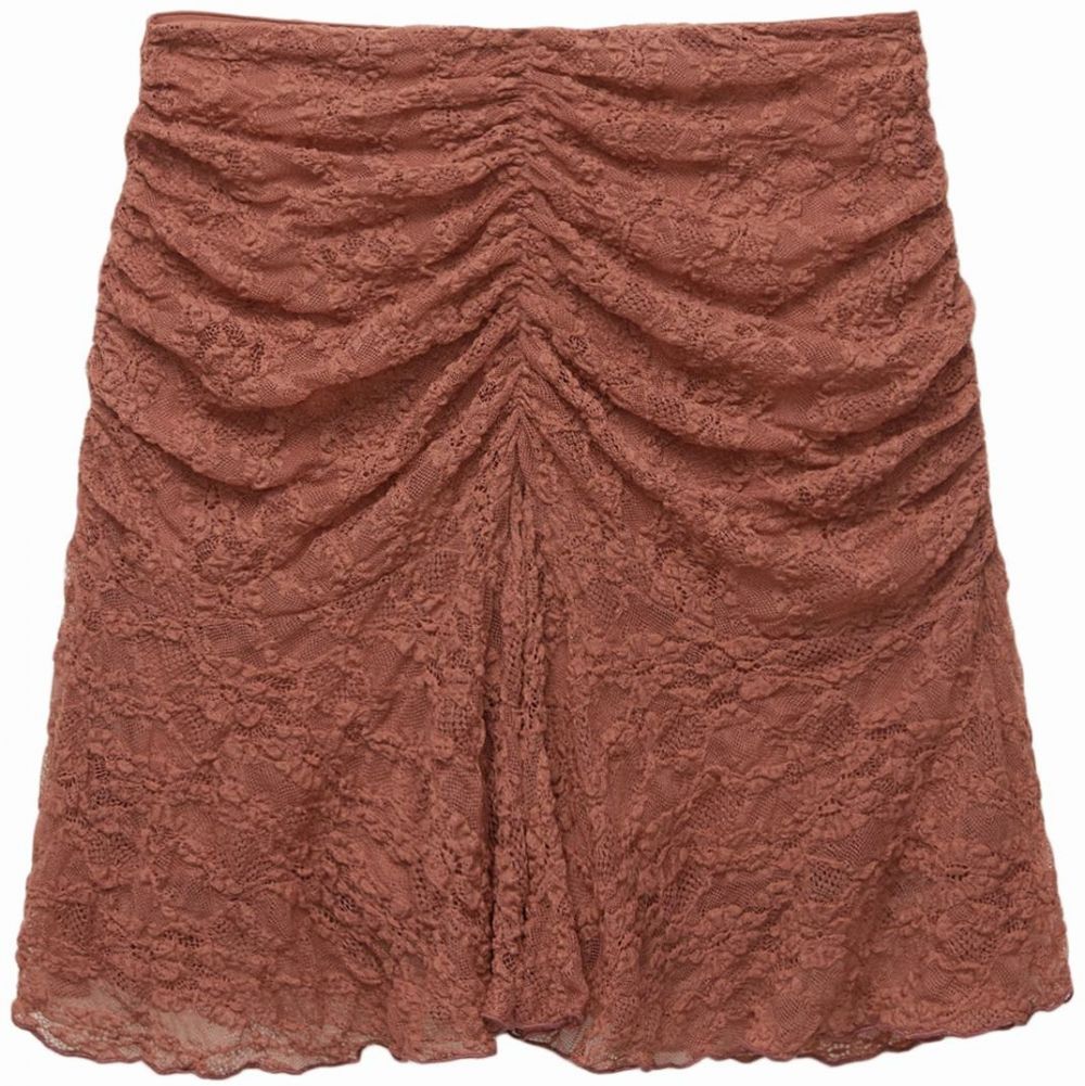 Pull&Bear Sukňa  hrdzavo červená