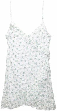 Pull&Bear Letné šaty  svetlomodrá / zelená / biela