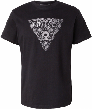 GUESS Originals Tričko  sivá / čierna