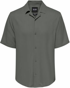 Only & Sons Košeľa 'ONLDash'  tmavosivá