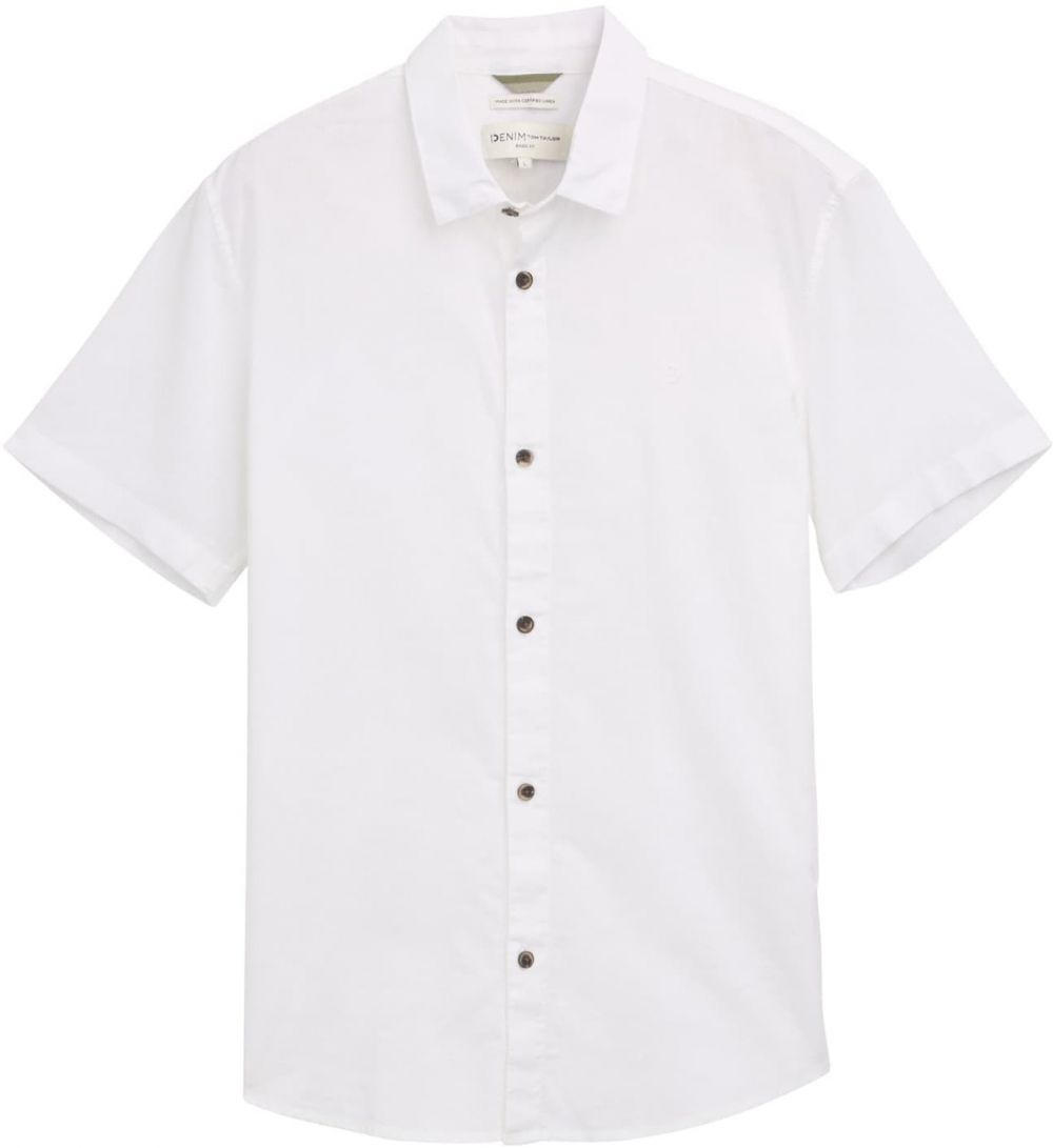 TOM TAILOR DENIM Košeľa  biela