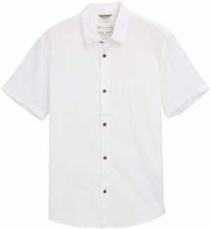 TOM TAILOR DENIM Košeľa  biela