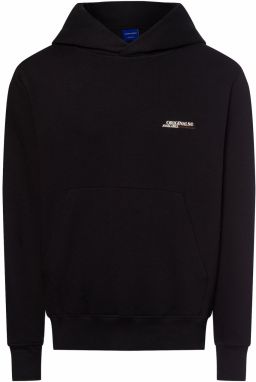 JACK & JONES Mikina 'JJJorislington'  čerešňová / čierna / biela