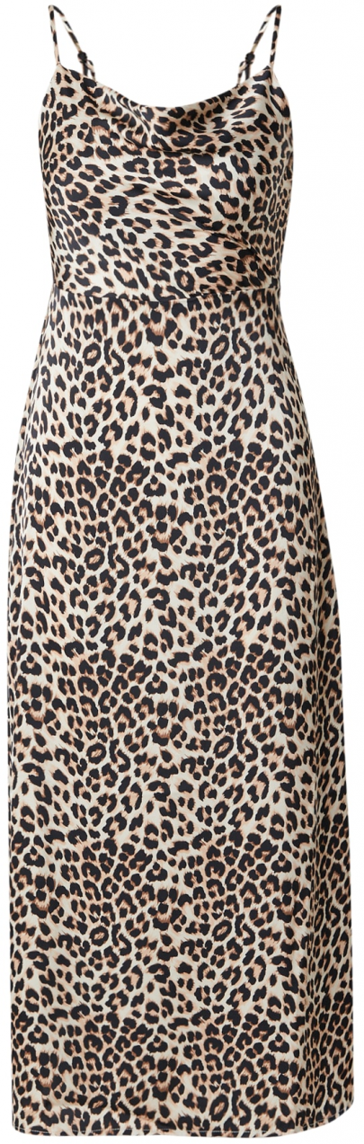 VILA Šaty 'VIRavenna'  béžová / hnedá / čierna