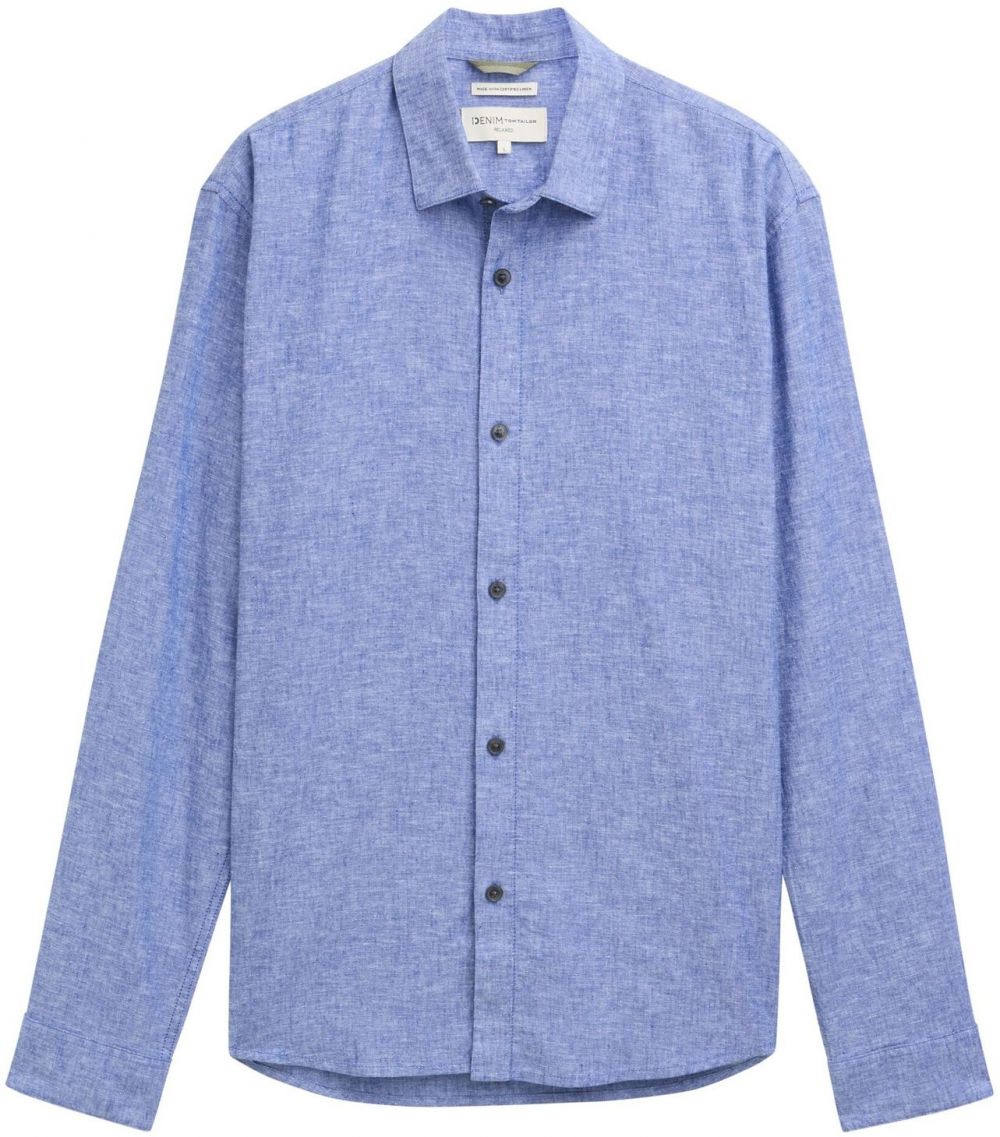 TOM TAILOR DENIM Košeľa  modrá