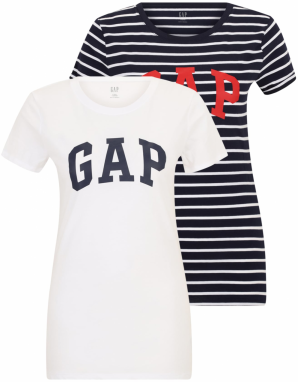 Gap Tall Tričko  tmavomodrá / jasne červená / biela