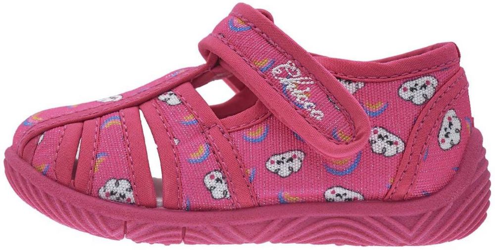 Chicco Papuče  fuksia / biela