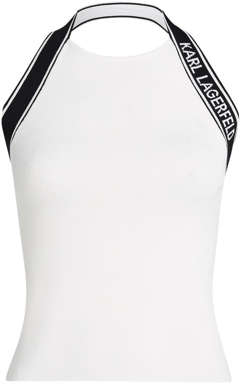 Karl Lagerfeld Top  čierna / biela
