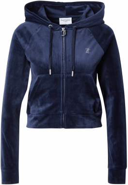 Juicy Couture Tepláková bunda 'Madison'  námornícka modrá / strieborná