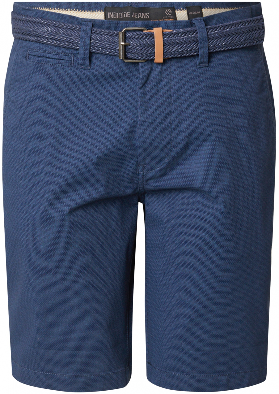 INDICODE JEANS Chino nohavice 'Book'  námornícka modrá / zafírová