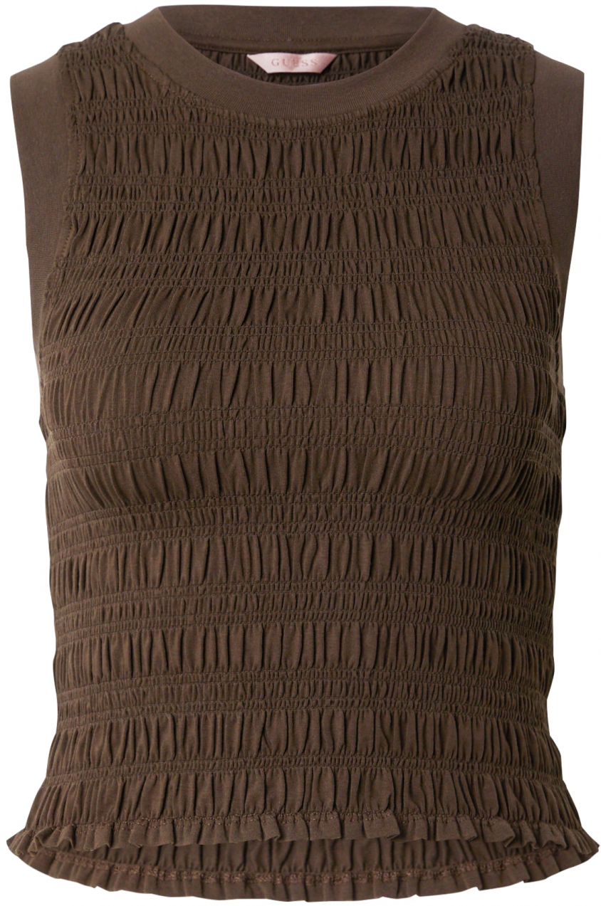 GUESS Top 'CLAIRE'  tmavohnedá