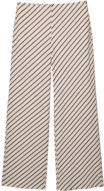 Pull&Bear Nohavice  hnedá / biela
