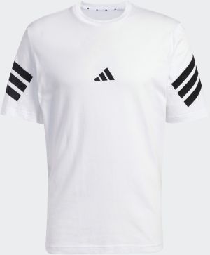 ADIDAS SPORTSWEAR Funkčné tričko 'FI 3S'  čierna / biela