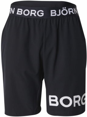 BJÖRN BORG Športové nohavice  čierna / biela