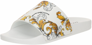 Versace Jeans Couture Šľapky 'FONDO SHELLY'  žltá / čierna / biela