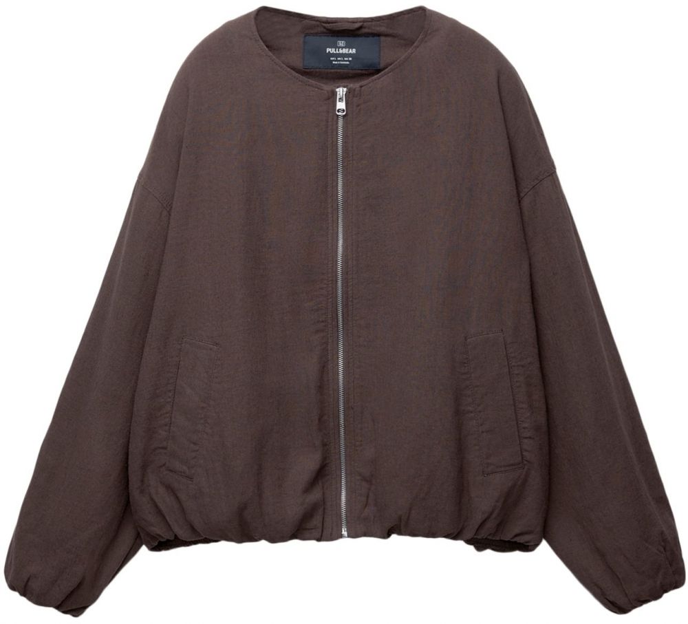 Pull&Bear Prechodná bunda  čokoládová
