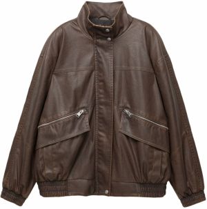 Pull&Bear Prechodná bunda  tmavohnedá