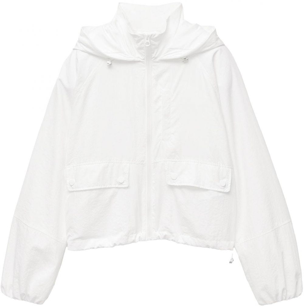 Pull&Bear Prechodná bunda  biela