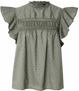 VERO MODA Blúzka 'VMTrine'  tmavozelená