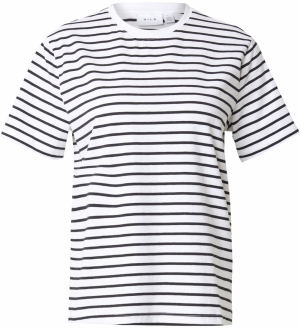 VILA Tričko 'VINora'  čierna / biela