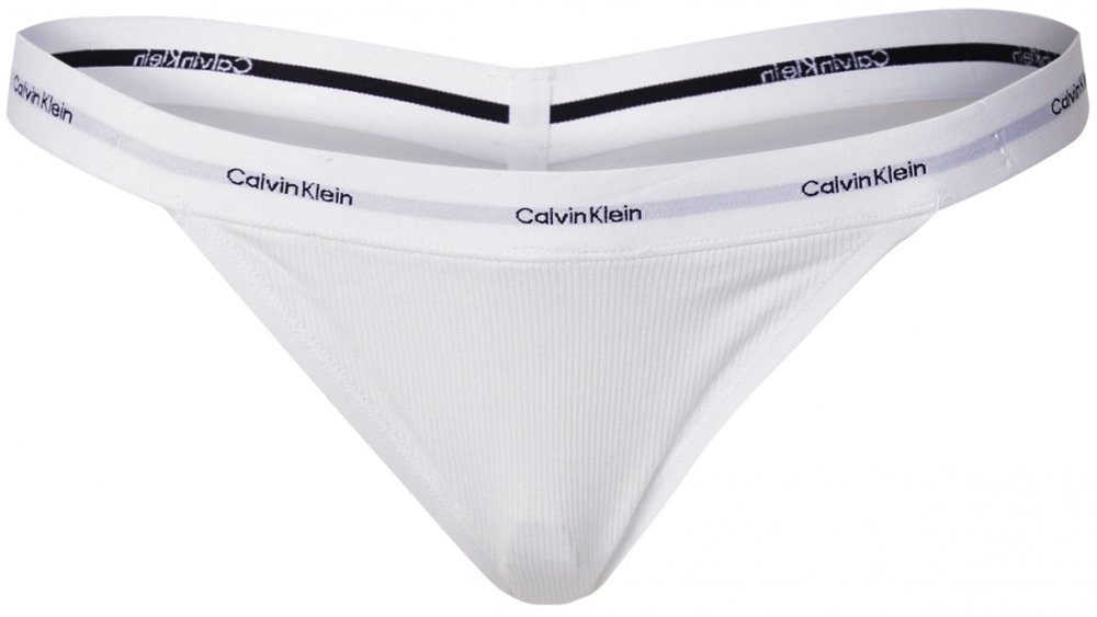 Calvin Klein Underwear Tangá  sivá / čierna / biela