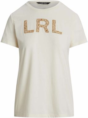 Lauren Ralph Lauren Tričko  krémová / tmavobéžová