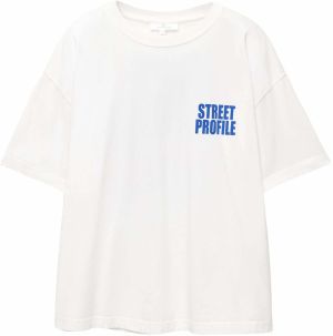Pull&Bear Tričko  modrá / biela