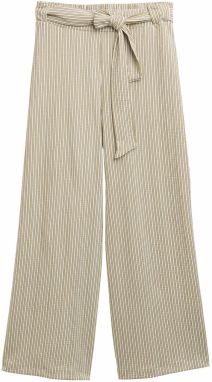 TOM TAILOR DENIM Nohavice  karamelová / pastelovo zelená / biela