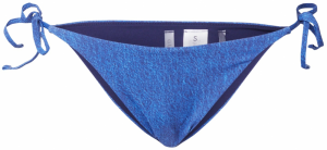 GUESS Bikinové nohavičky  modrá denim