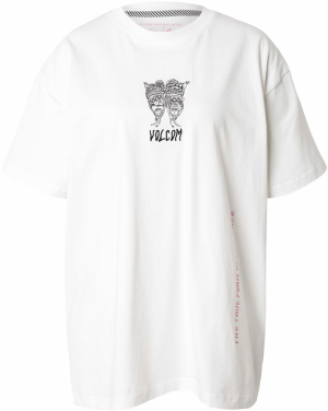Volcom Tričko 'ALIX'  zelená / ružová / čierna / biela