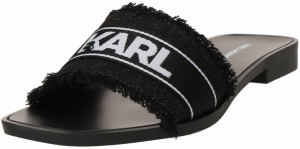 Karl Lagerfeld Šľapky  čierna / biela
