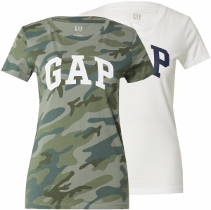 GAP Tričko 'FRANCHISE'  námornícka modrá / kaki / olivová / biela