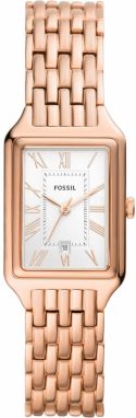 FOSSIL Analógové hodinky 'Raquel'  ružové zlato / čierna / biela