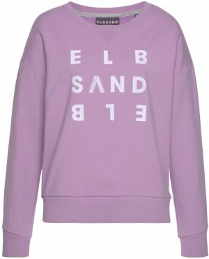 Elbsand Mikina  svetlofialová / biela