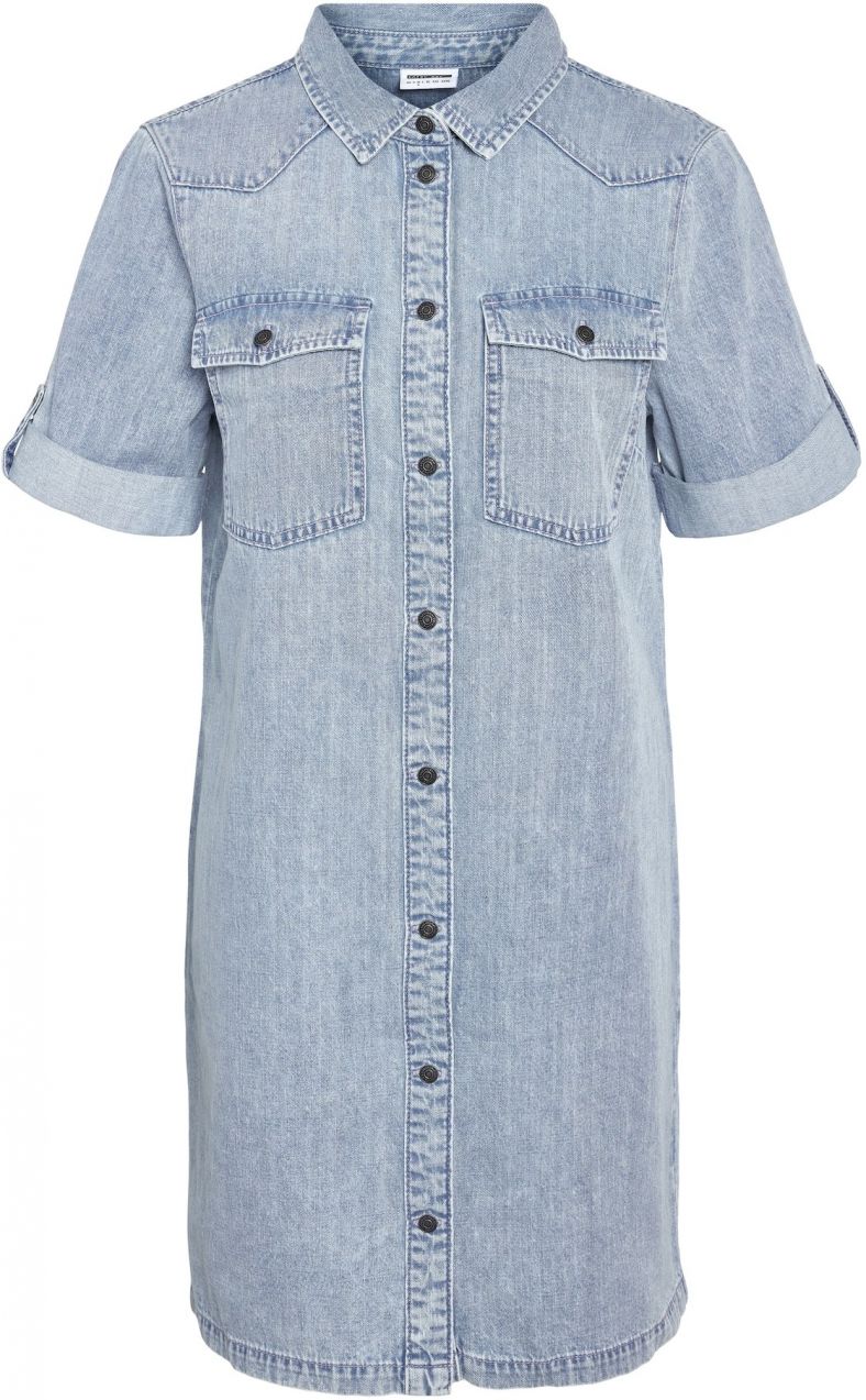 Noisy may Košeľové šaty 'NMNEW SIGNE'  modrá denim